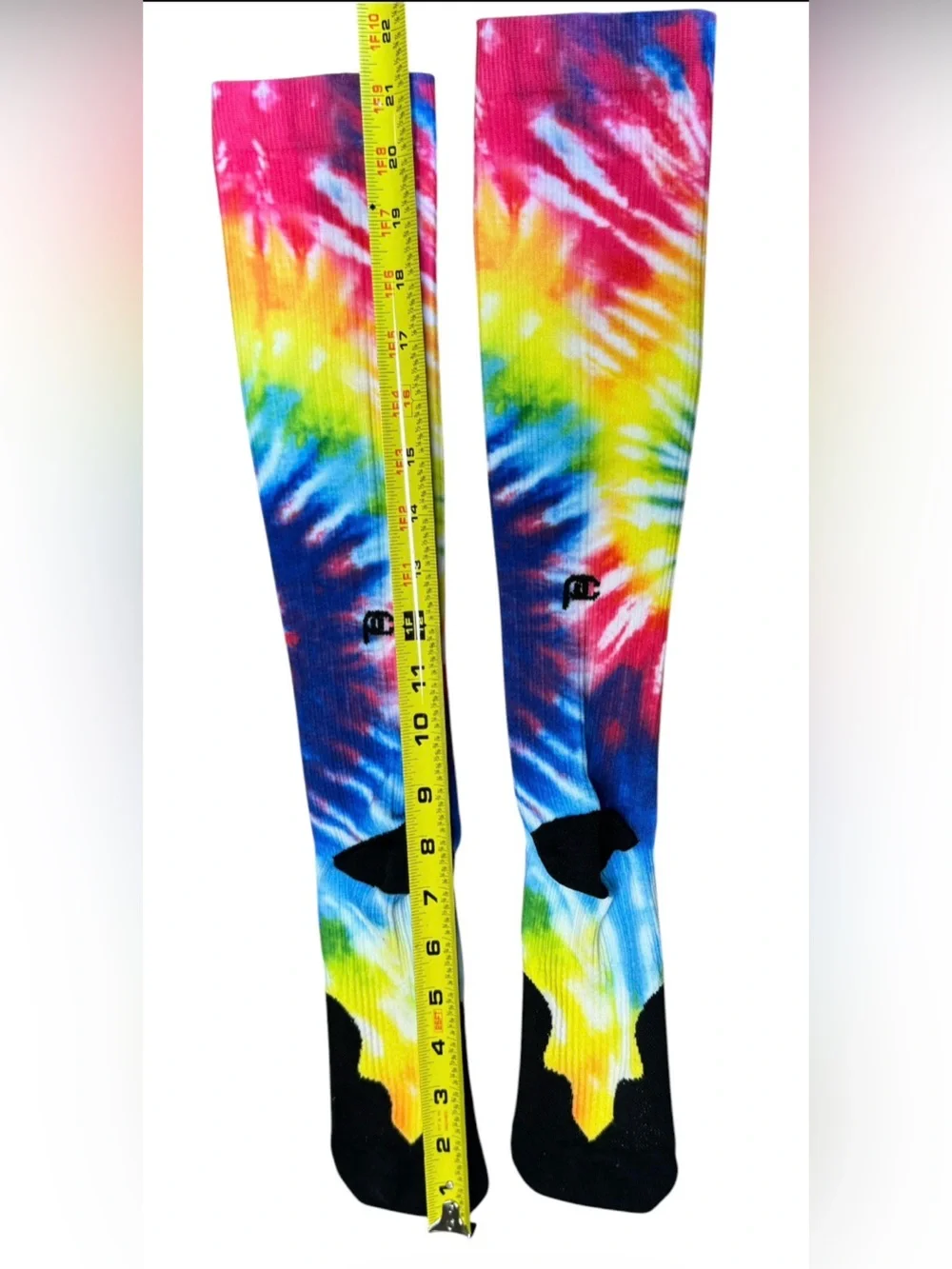 Pro Compression Marathon, Rainbow Tie Dye Socks Unisex